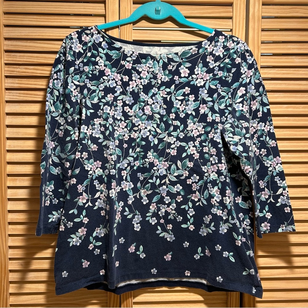 Floral 3/4 Sleeve Top